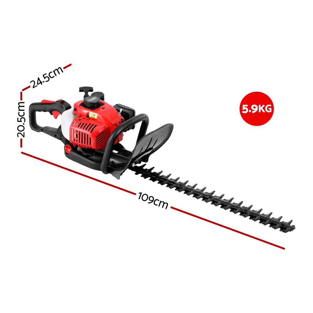 Giantz 25.4CC Petrol Hedge Trimmer 24 Dual Blade Tree Grass Garden Tool"