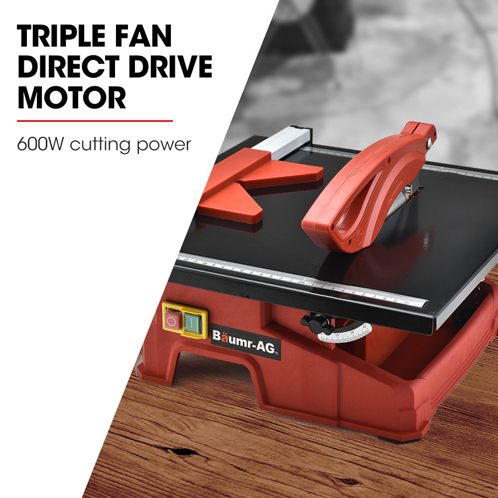 BAUMR-AG 600W Electric Tile Saw Cutter with 180mm (7) Blade"