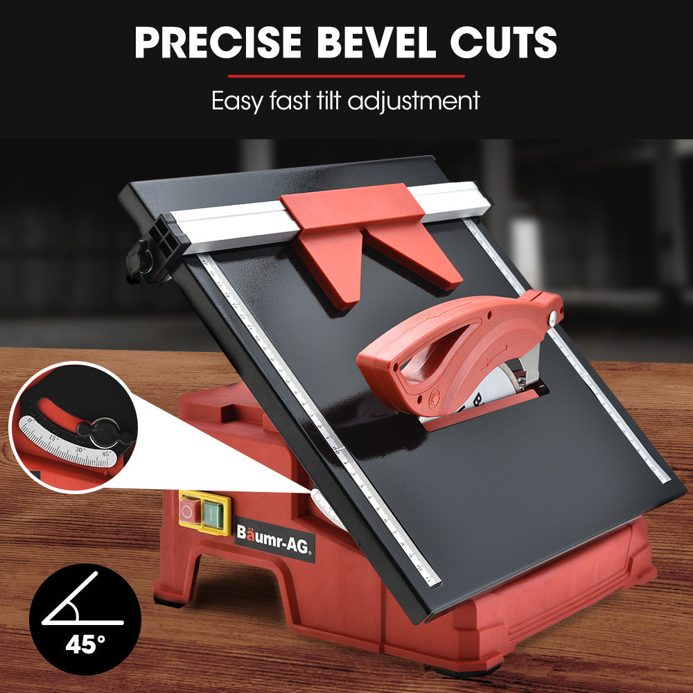 BAUMR-AG 600W Electric Tile Saw Cutter with 180mm (7) Blade"