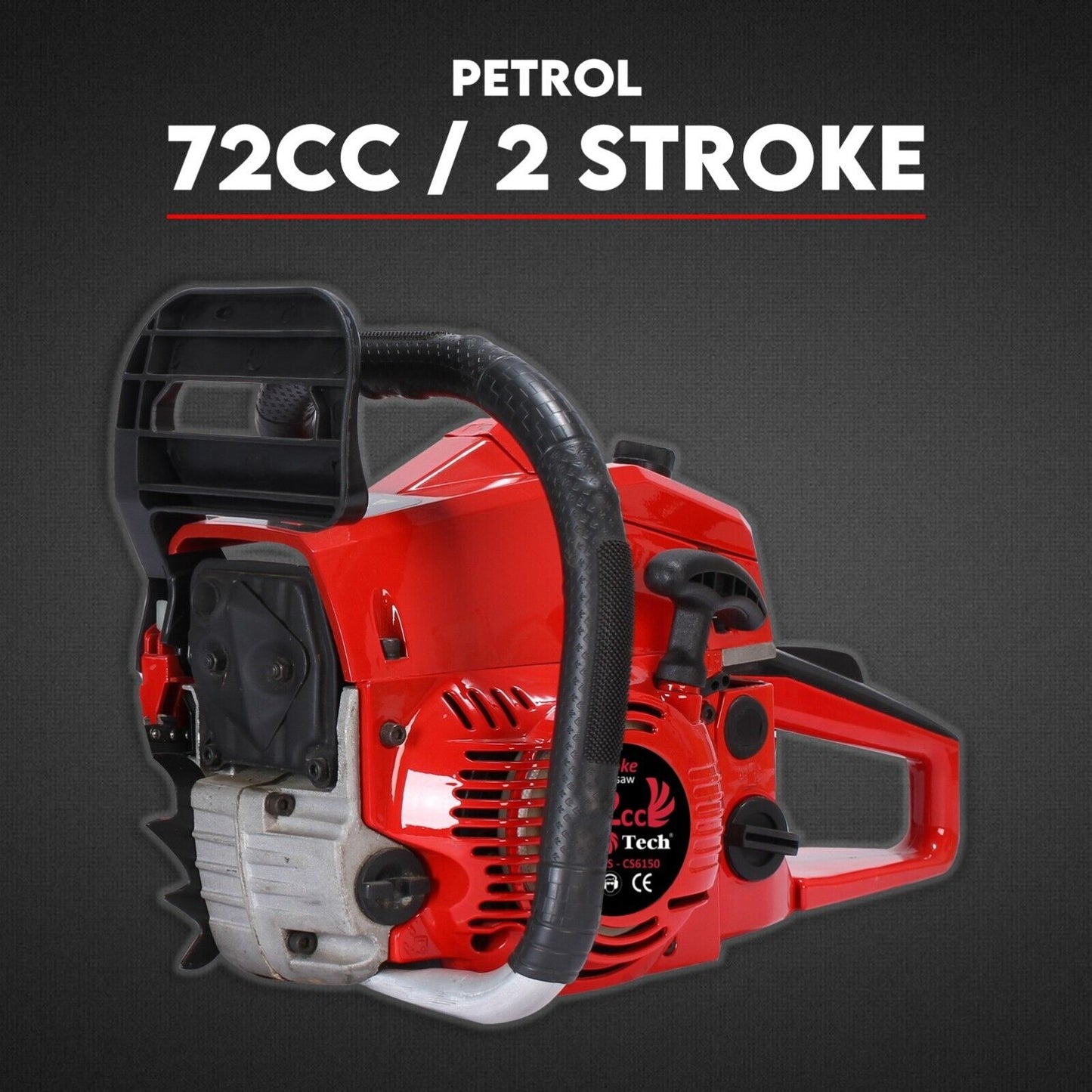 Commercial Petrol Chainsaw 24 Bar Chain Saw Tree Pruning Top Handle"