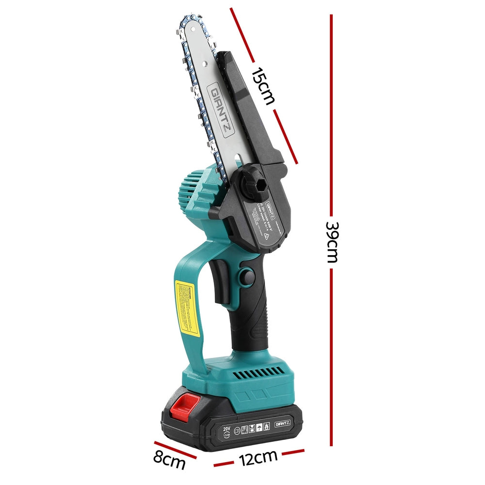 Giantz 6 Mini Cordless Electric Chainsaw Rechargeable Wood Cutter"