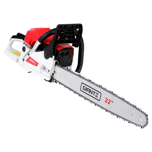 Giantz 74cc Petrol Chainsaw 22 Bar E-Start Tree Pruning Chain Saw"