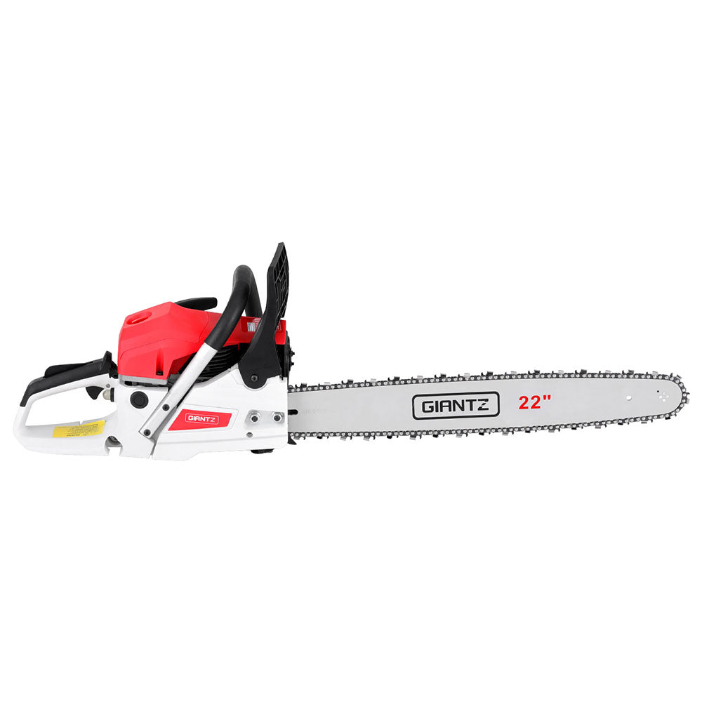 Giantz 74cc Petrol Chainsaw 22 Bar E-Start Tree Pruning Chain Saw"