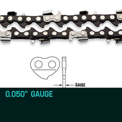 BAUMR-AG 12 Bar Replacement Spare Chainsaw Chain 3/8 .050 Gauge DL 44"