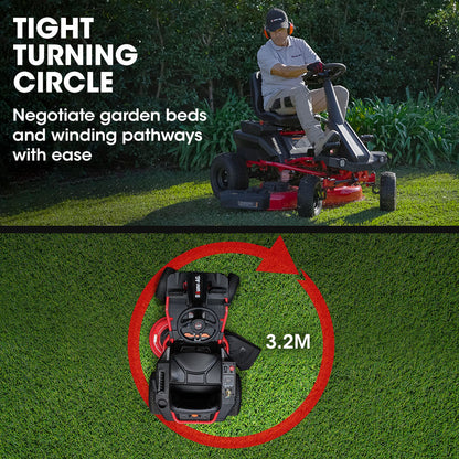 BAUMR-AG 30 Inch 48V Electric Ride On Lawn Mower Brushless Lawnmower 30 - 300RX"