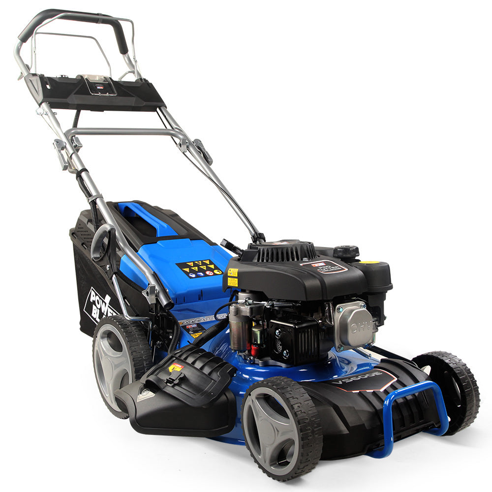 POWERBLADE 175CC 18 Lawn Mower Electric Start Petrol Self-Propelled Lawnmower 18 Inch"
